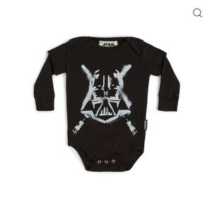 nununu Black and White Graphic Bodysuit. Darth Vader. Star Wars
